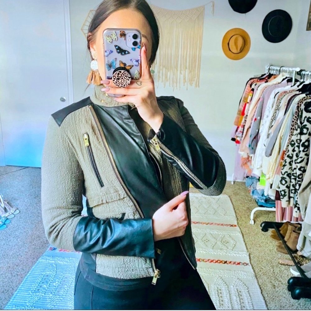 🎉HP🎉ZARA QUILTED CROSSOVER JACKET Military Parka - Picture 5 of 10